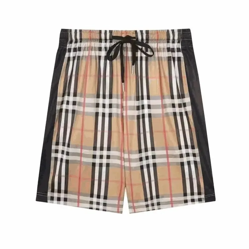 Burberry Vintage Check Swim Shorts with Black Side Panels — listing photograph
