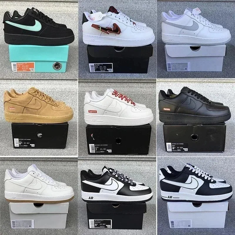 Nike Air Force 1 Low Supreme White Red Lace Edition — listing photograph