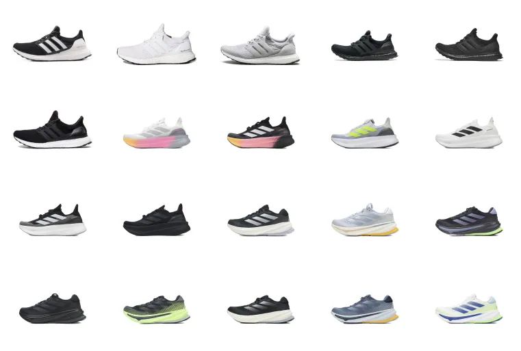 Adidas Ultraboost 22 Black White Running Shoes with Boost Midsole — listing photograph