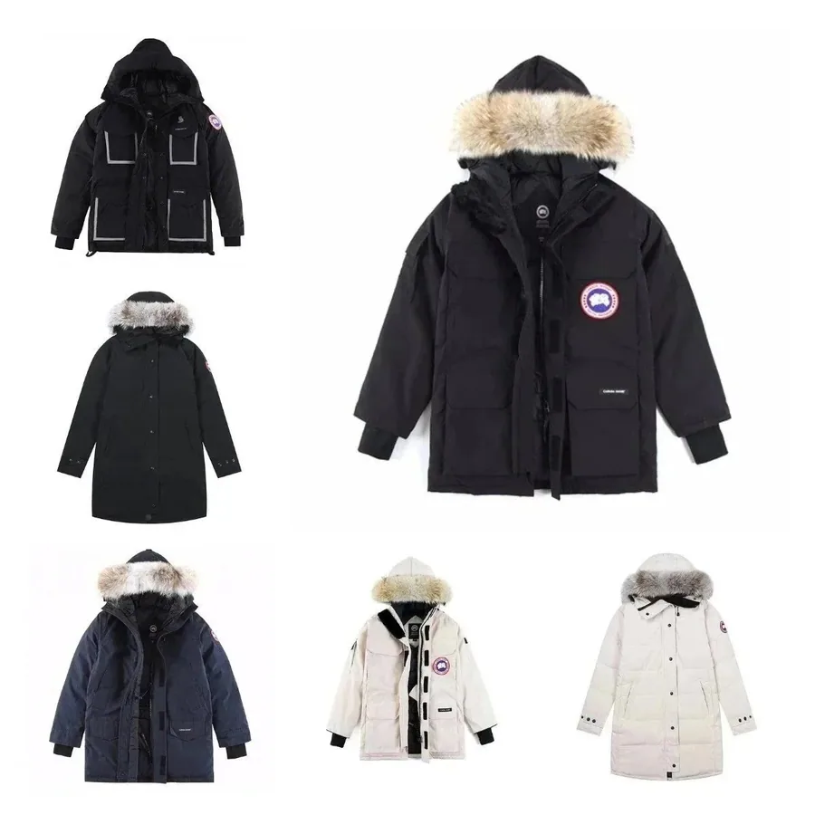 Canada Goose Expedition Parka Black with Removable Fur Trim Hood — listing photograph