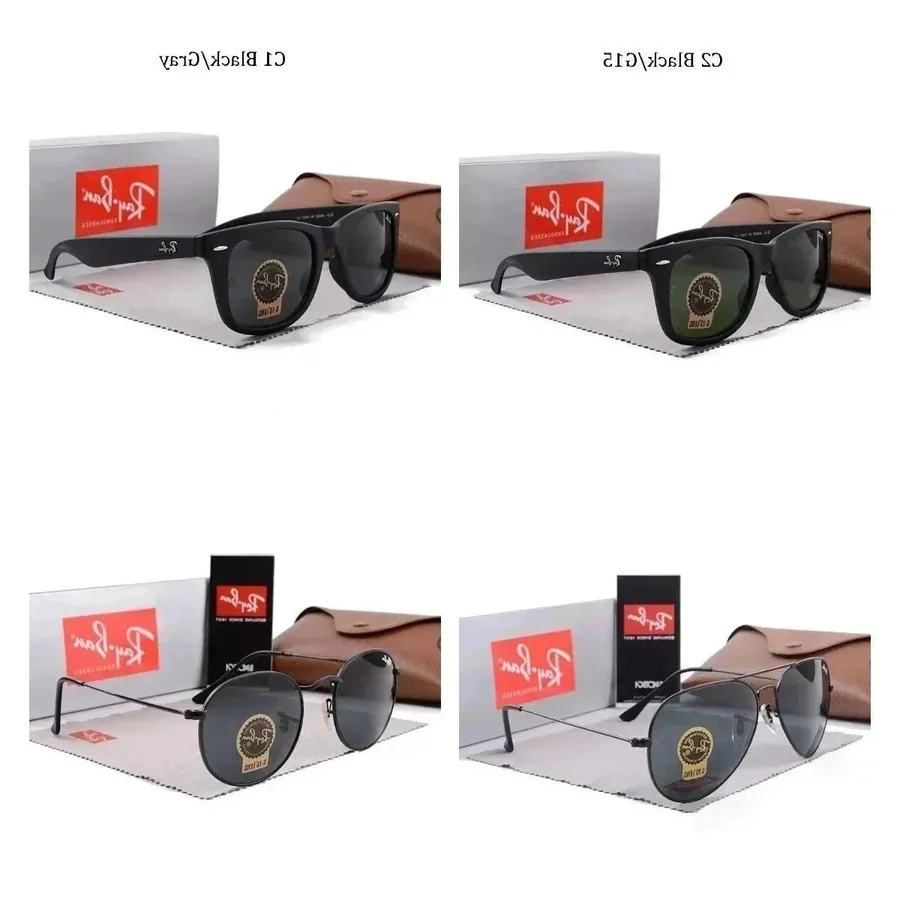 Ray-Ban Classic Wayfarer Black Frame Gray/G15 Lenses Sunglasses — listing photograph