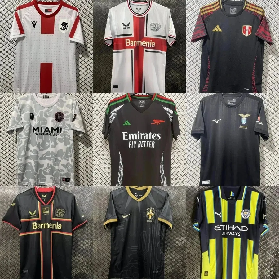 Peru National Team 2023 Away Jersey Black Red Gold Pattern — listing photograph