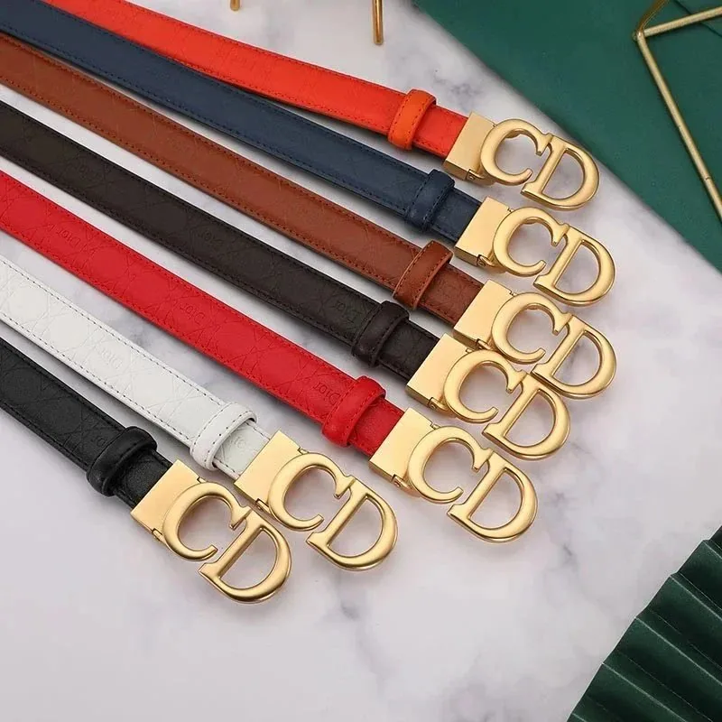 Dior CD Logo Buckle Leather Belt in Multiple Colors — listing photograph