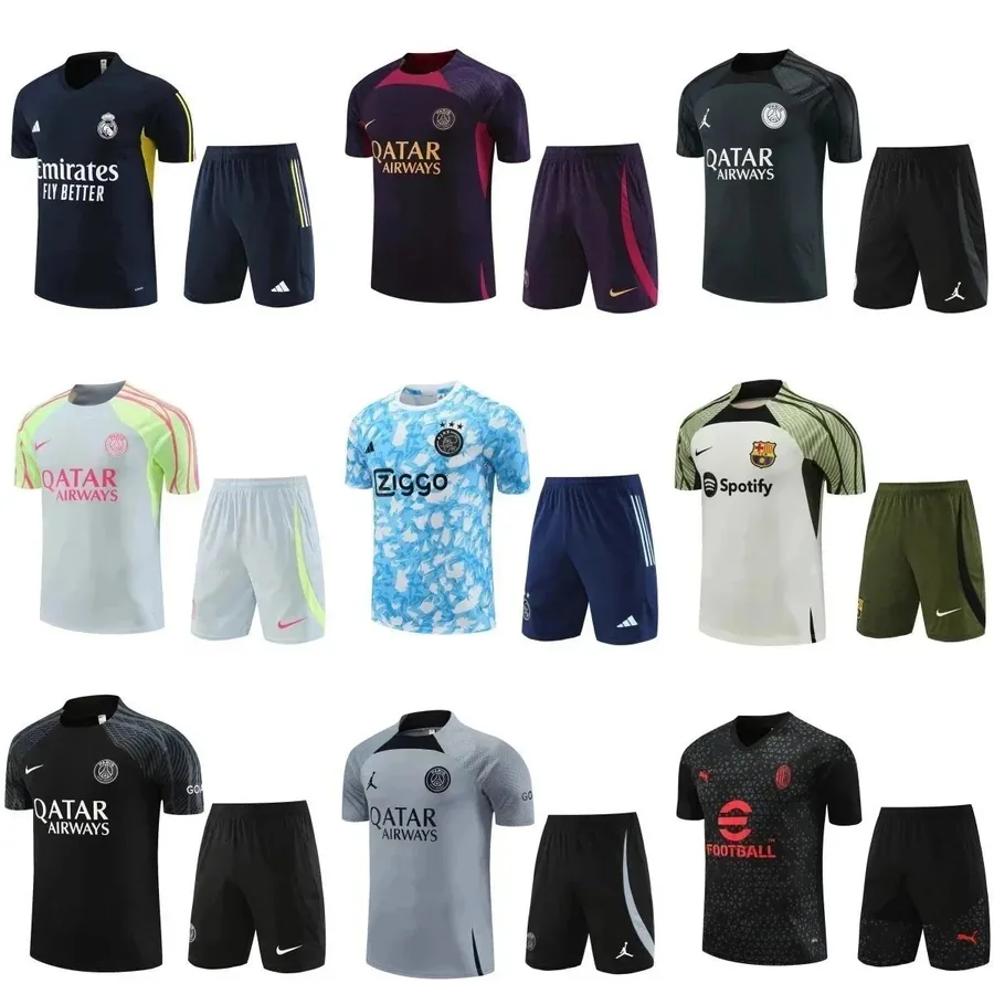 Real Madrid 2023-24 Training Kit Navy Yellow Adidas Nike — listing photograph