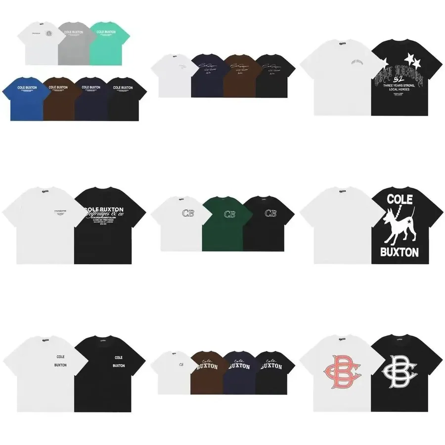 Cole Buxton Dog Logo Graphic T-Shirt Black White — listing photograph