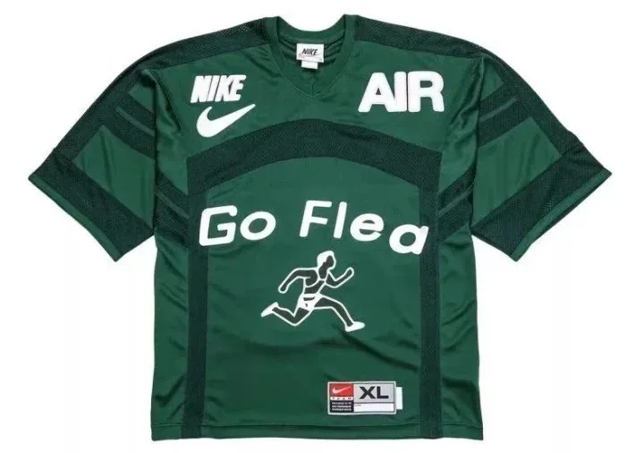 Nike Air Go Flea Football Jersey - Dark Green Mesh Design — listing photograph