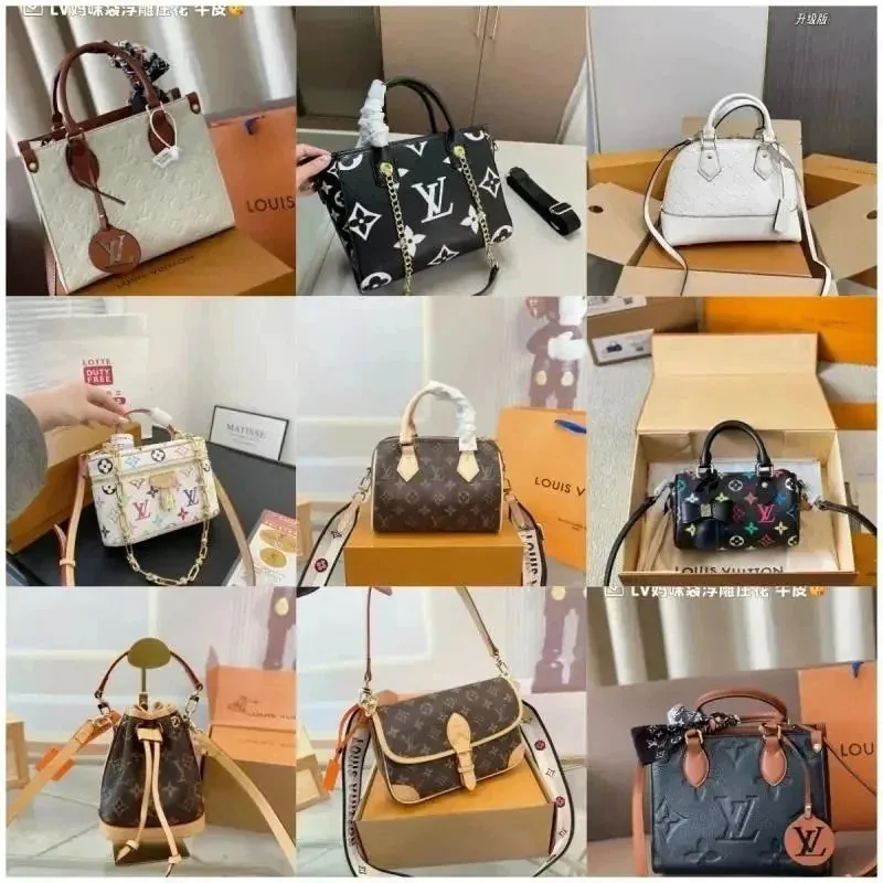 Louis Vuitton Speedy 20 Monogram Canvas Handbag with Leather Trim — listing photograph