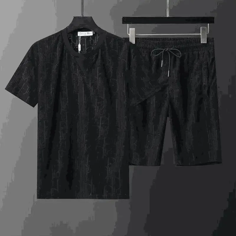 Dior Oblique Monogram Black T-Shirt and Shorts Set — listing photograph