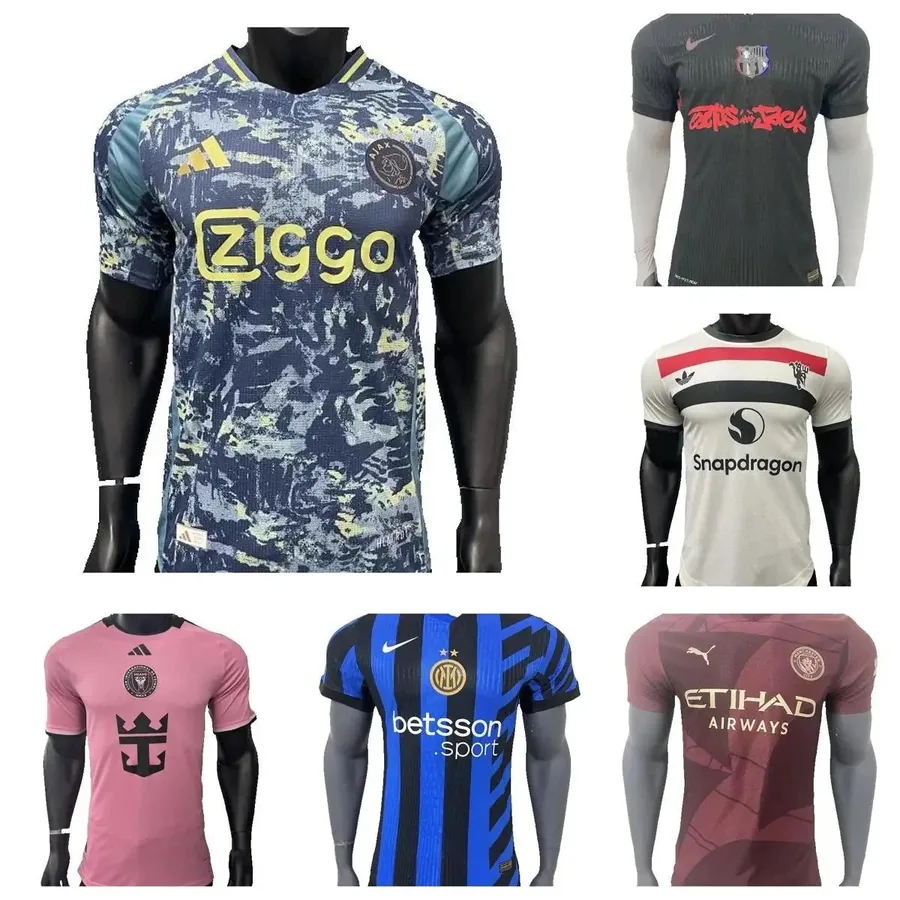 Ajax 2023-24 Third Jersey - Camo Blue with Ziggo Sponsor — listing photograph