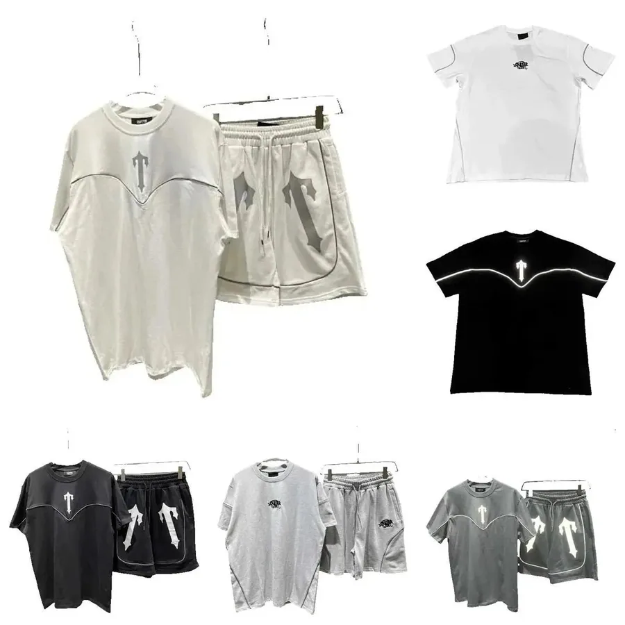 Travis Scott Cactus Jack Logo T-Shirt and Shorts Set - White — listing photograph