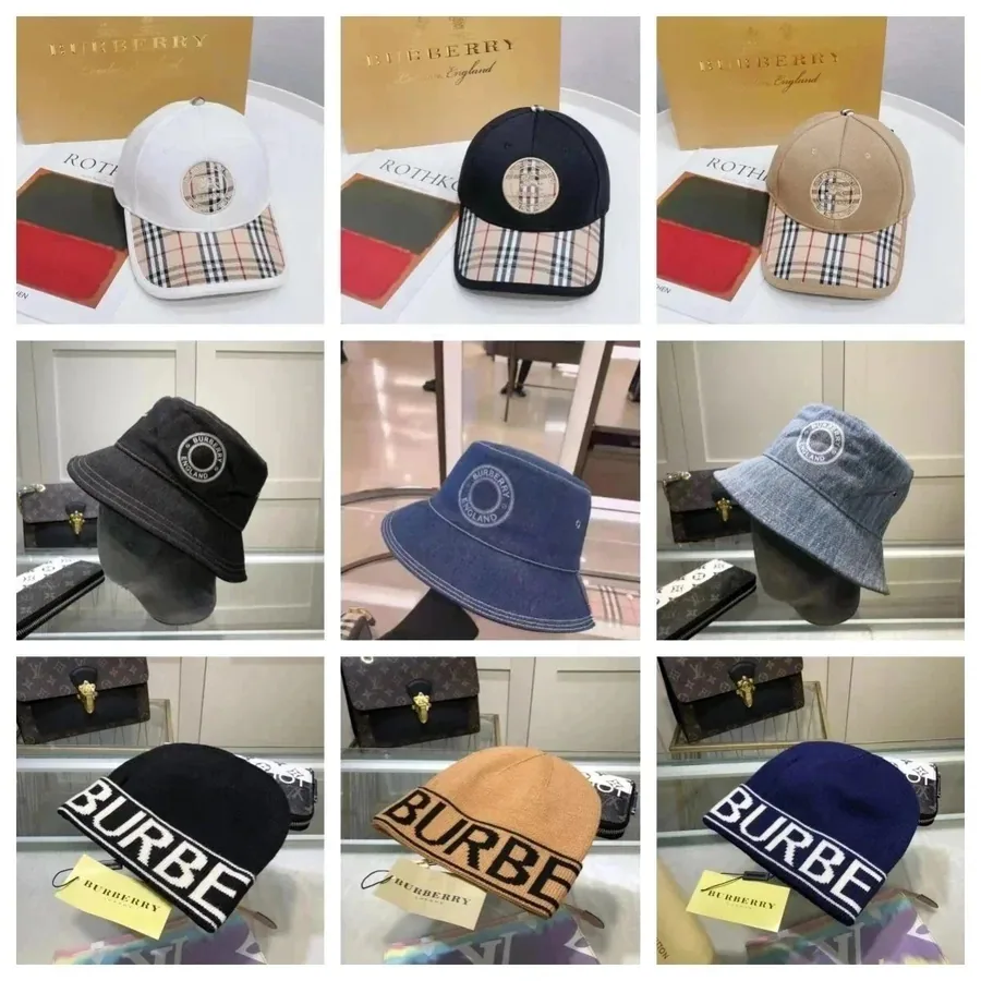 Burberry Classic Check Baseball Cap with Logo Patch - White — listing photograph