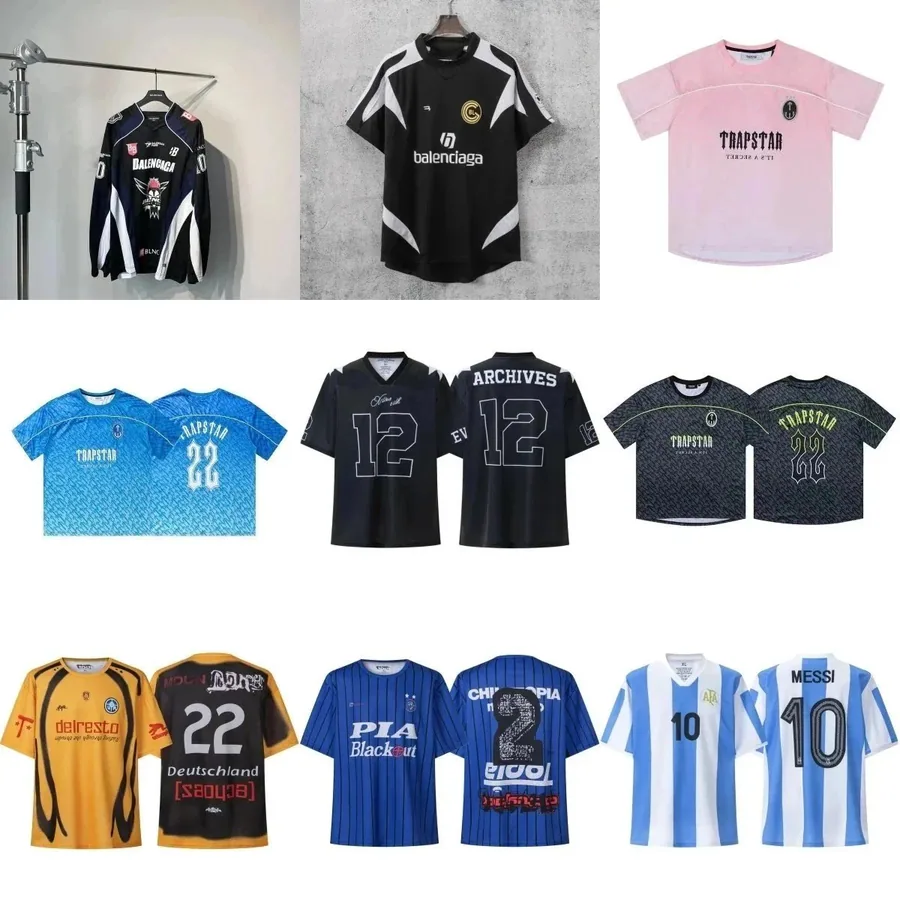 Balenciaga Football Jersey Black-White Geometric Pattern — listing photograph