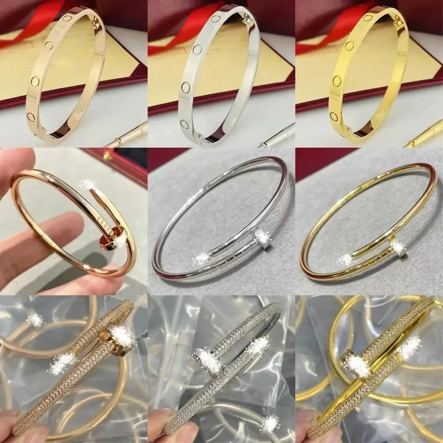Cartier Love Bracelet Classic Screw-Set in Rose Gold, White Gold, Yellow Gold — listing photograph