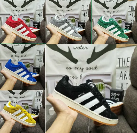 Adidas Superstar Suede Classic Sneakers - Red White Green Blue Yellow Black — listing photograph