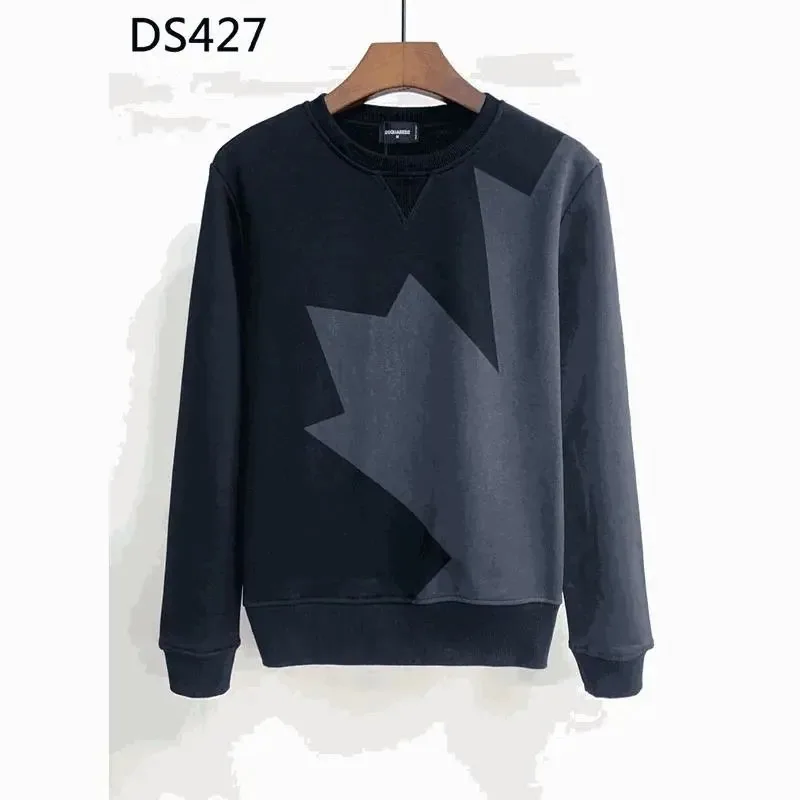 Dsquared2 DS427 Black Gradient Arrow Print Crewneck Sweater — listing photograph