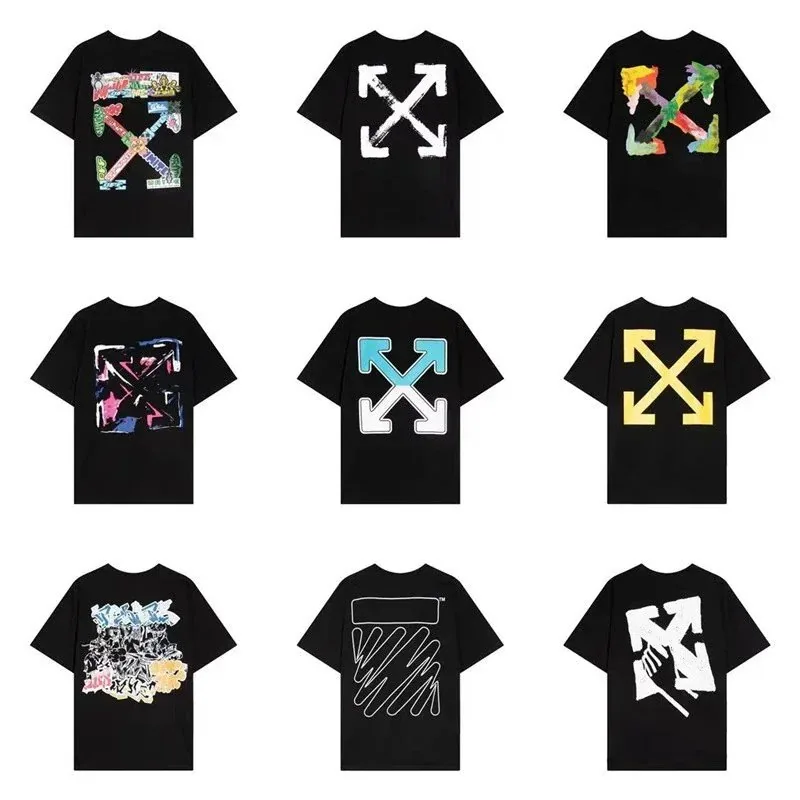 Off-White Arrow Graphic T-Shirt Black Multi-Color Print — listing photograph