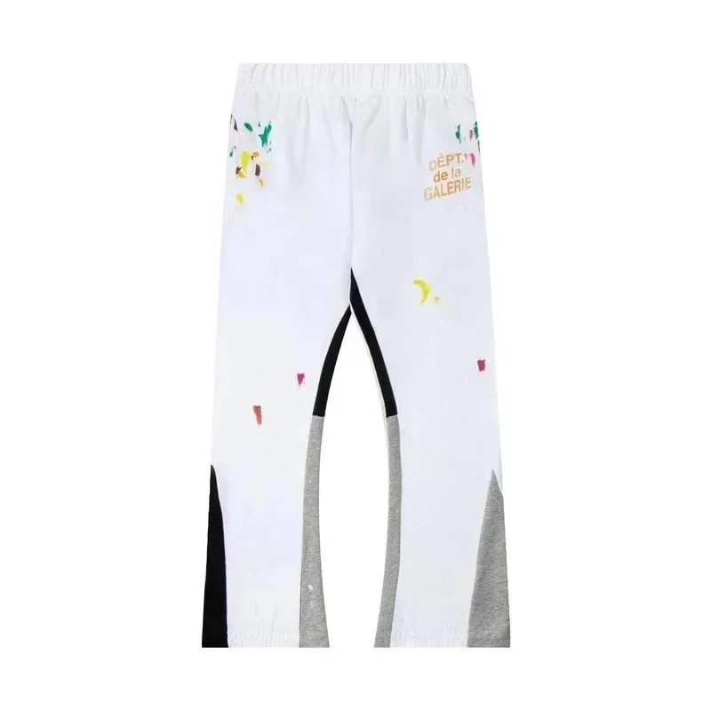 Dépt. de la Galerie Paint-Splatter Track Pants White — listing photograph