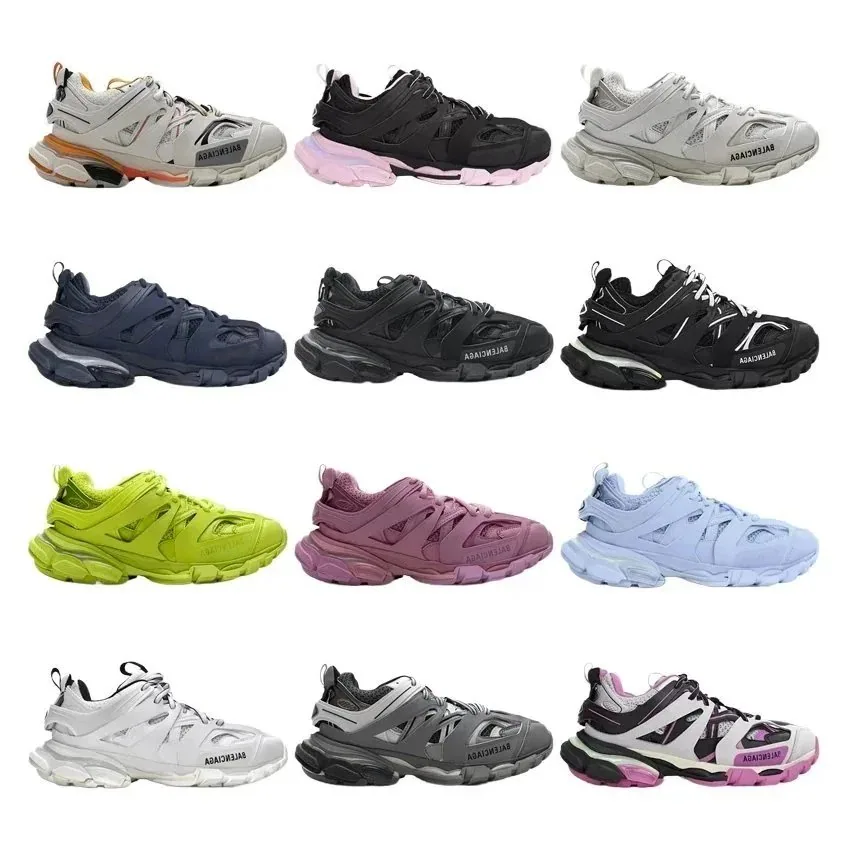 Balenciaga Triple S Sneaker Neon Lime Mesh Upper Chunky Sole — listing photograph