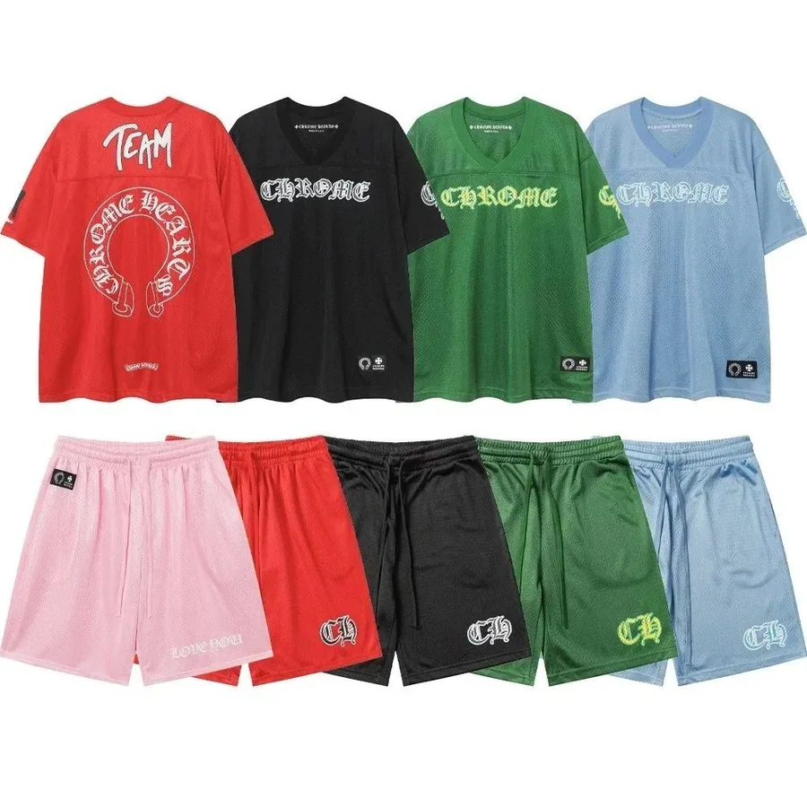 Chrome Hearts Mesh Jersey Set - Red Black Green Blue Pink — listing photograph
