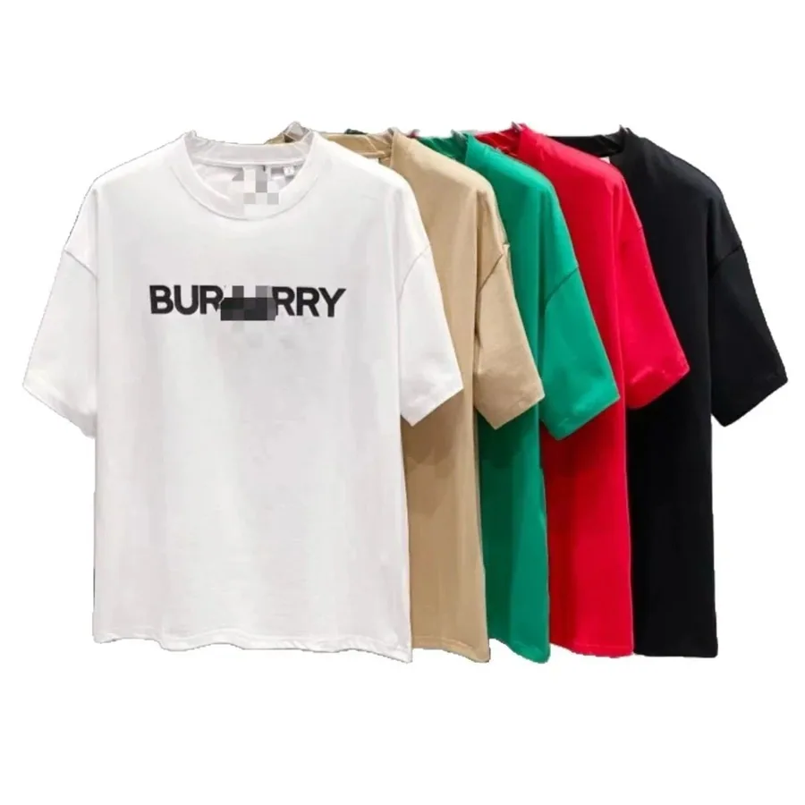Burberry Logo Graphic Oversized Cotton T-Shirt - White — listing photograph