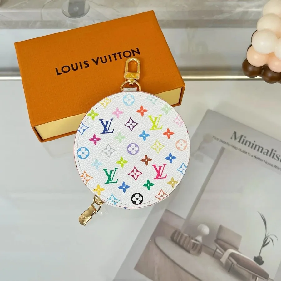 Louis Vuitton Multicolor Monogram Mini Round Pouch Keychain — listing photograph
