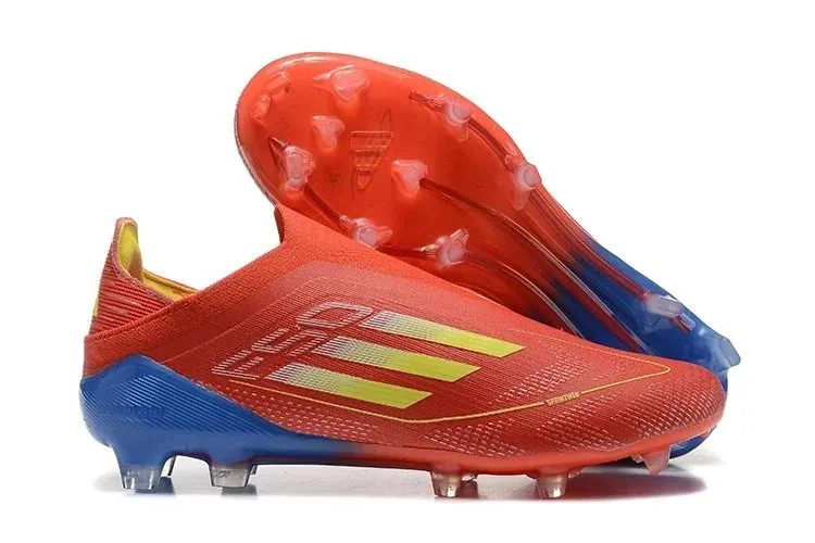 Adidas X Speedportal FG Soccer Cleats - Red Blue Yellow — listing photograph