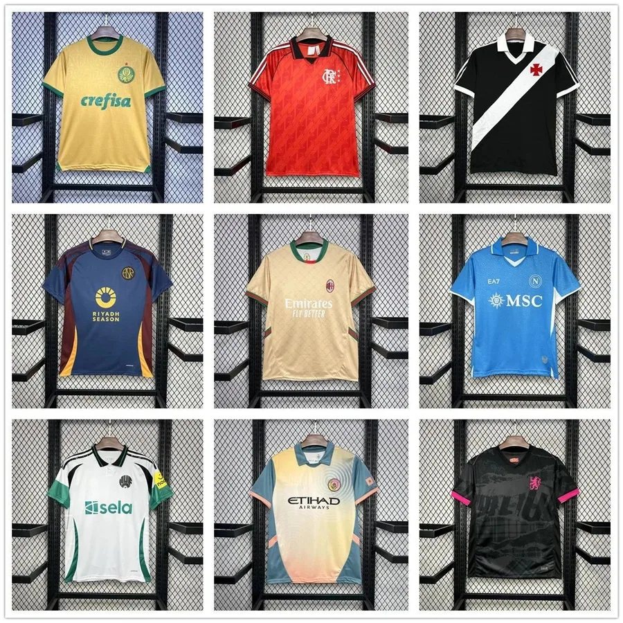 Palmeiras 2023 Home Jersey Yellow Green Crest — listing photograph