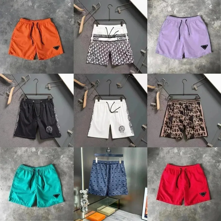 Dior Oblique Print Swim Shorts - Black Beige Pattern — listing photograph
