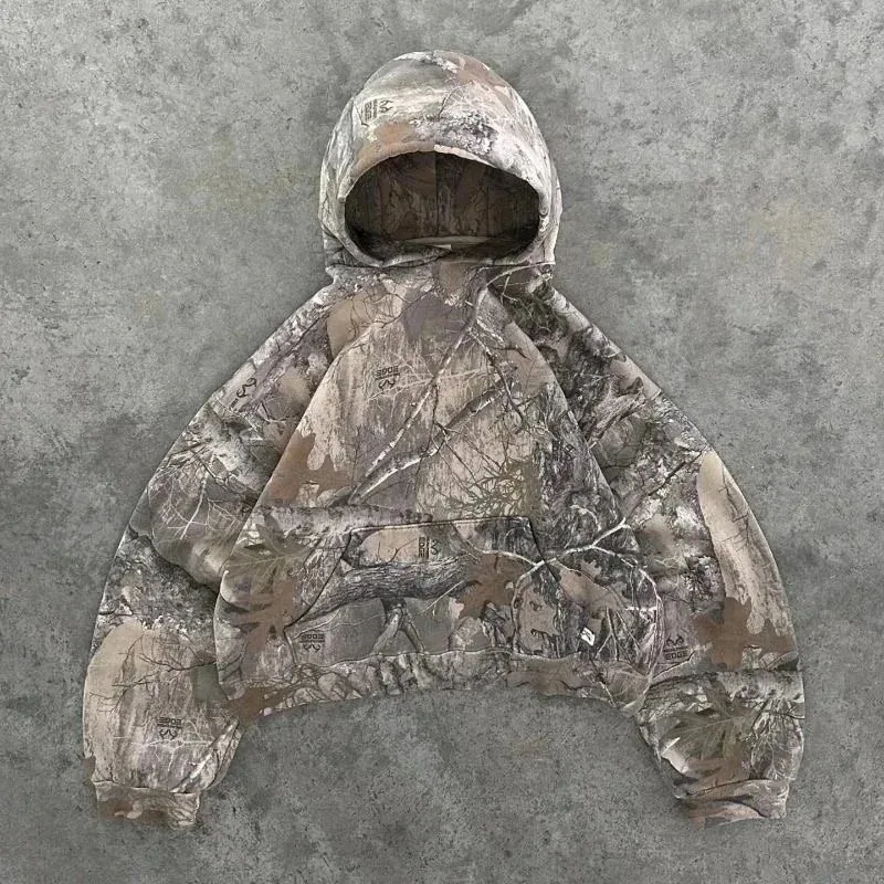 RealTree Camo Hoodie with Concealment Pattern and Drawstring Hood — listing photograph
