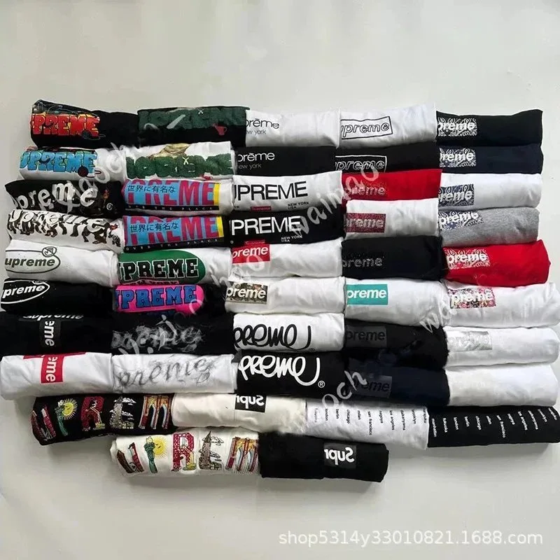 Supreme Box Logo T-Shirt Collection - Multiple Colors & Designs — listing photograph