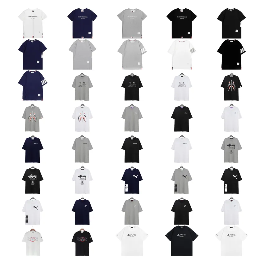 Thom Browne Classic 4-Bar Stripe T-Shirt Navy — listing photograph