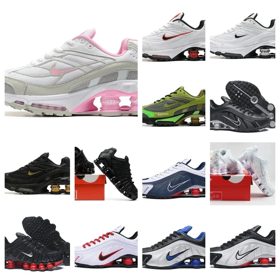Nike Shox R4 White-Pink Mesh with Visible Air Cushioning — listing photograph
