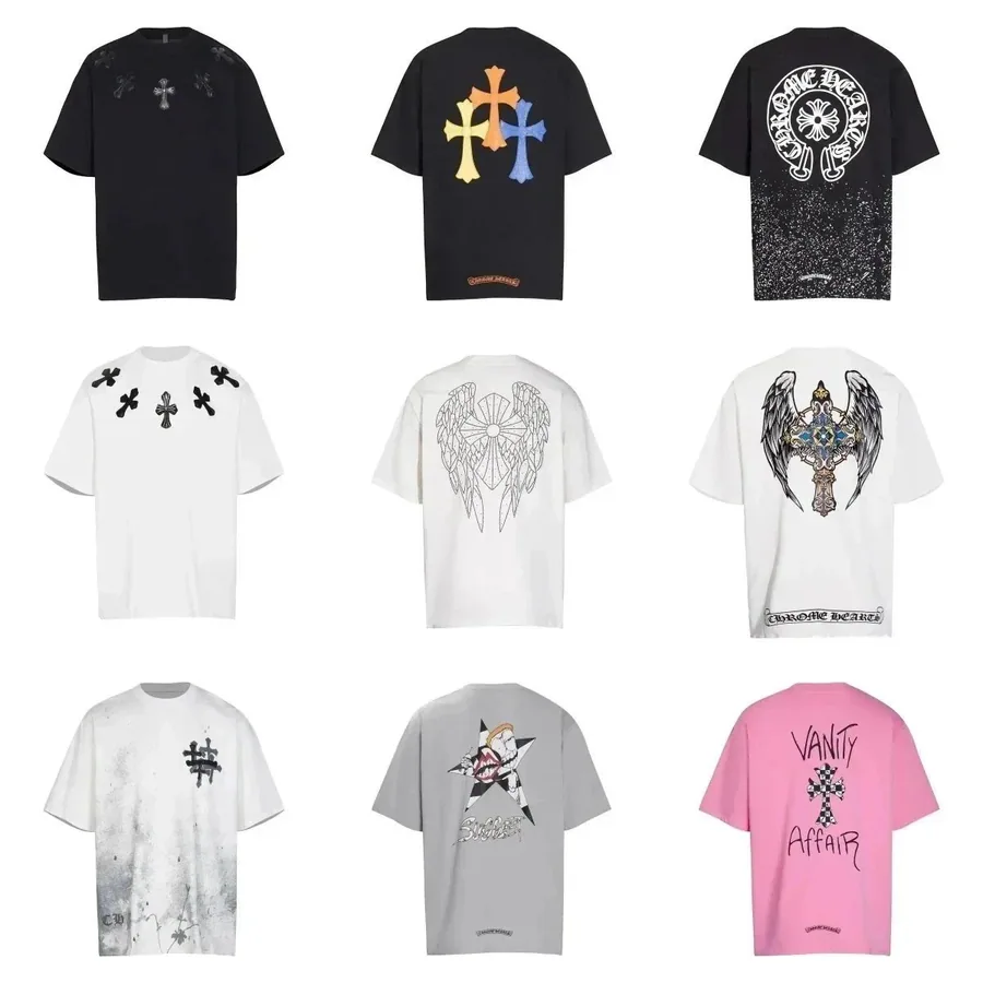 Chrome Hearts Cross Motif T-Shirt Black Embroidered十字架刺绣黑T恤 — listing photograph