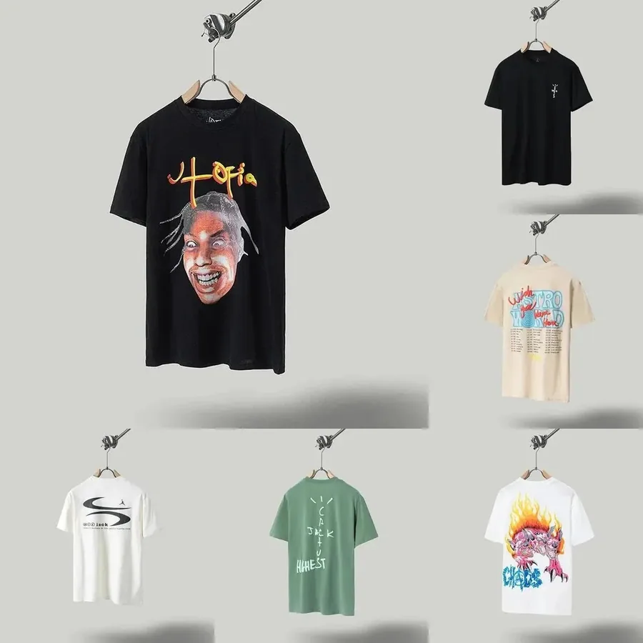 Travis Scott Utopia Graphic Tee Black Face Print — listing photograph