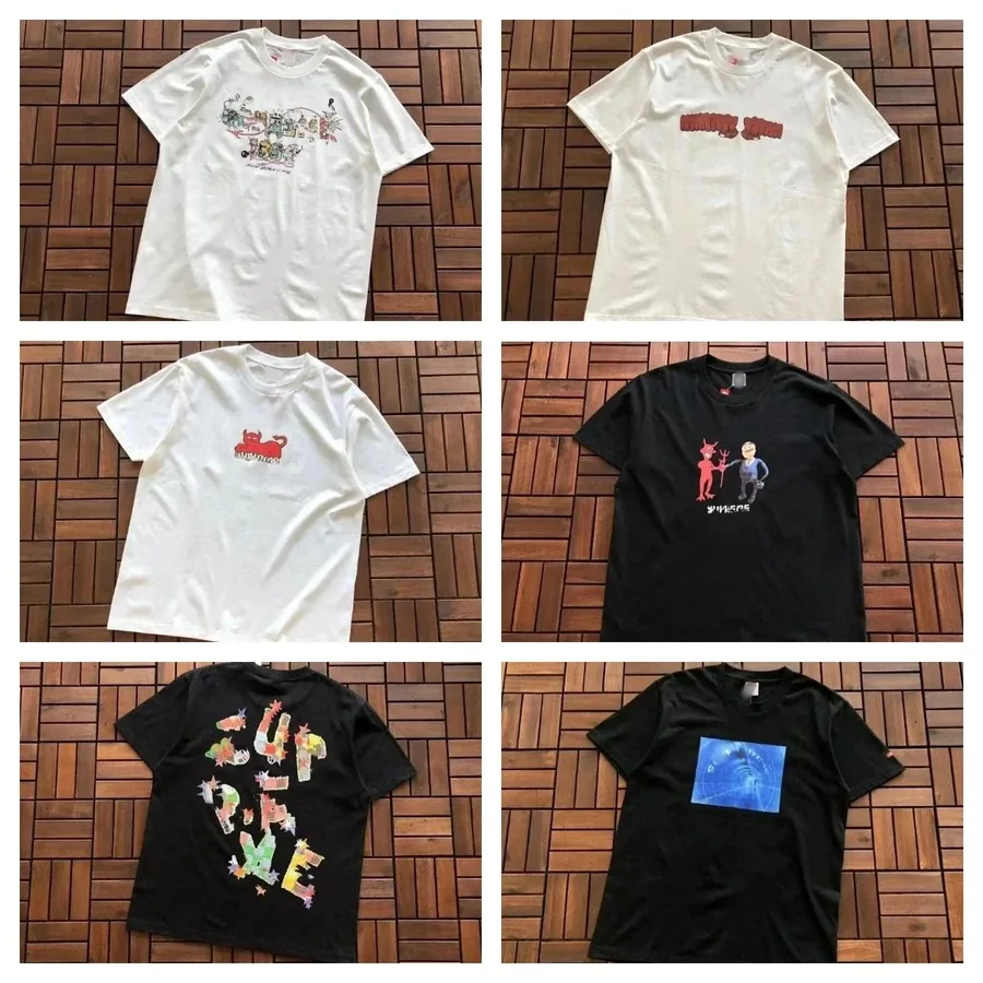 Supreme Keith Haring Collab Graphic Tee White Red Print — listing photograph