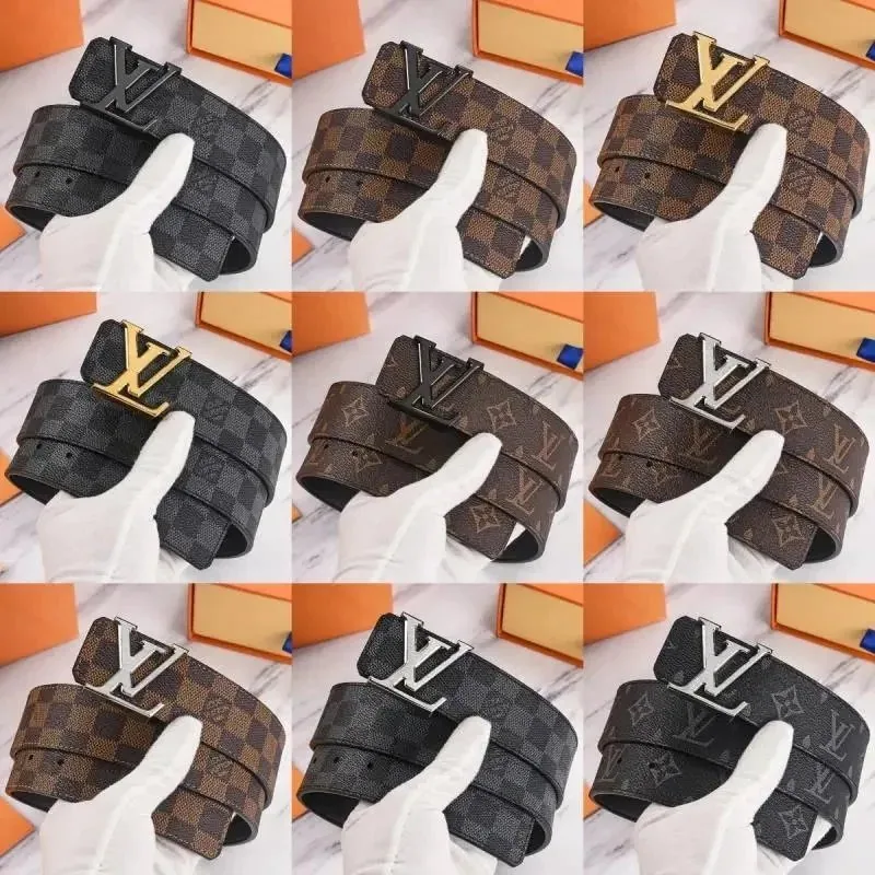 Louis Vuitton Reversible Damier Canvas Belt with LV Buckle — listing photograph