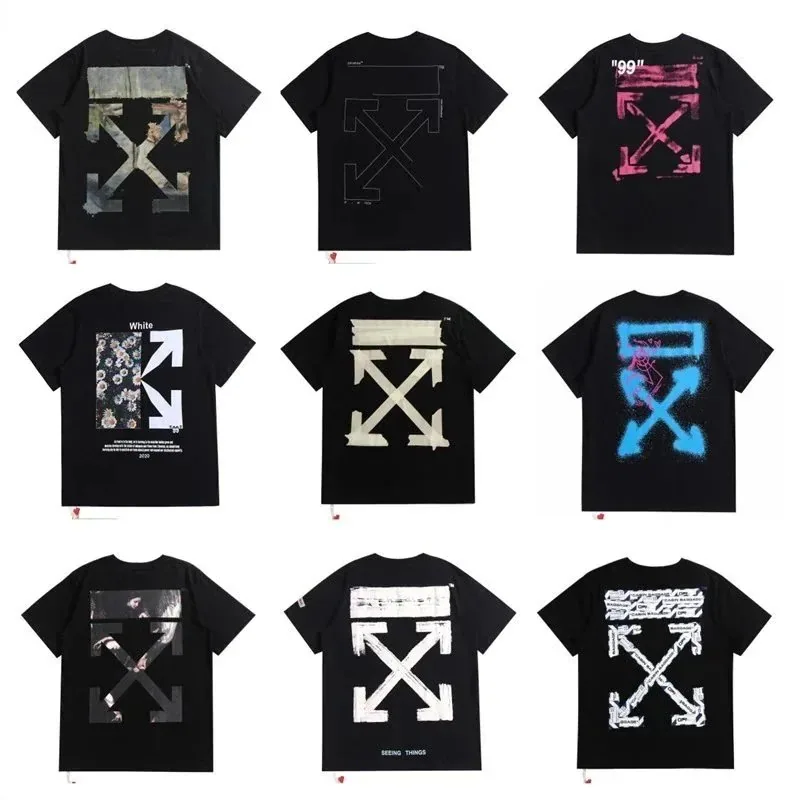 Off-White Diag Arrow Graphic T-Shirt Black Multi-Print — listing photograph