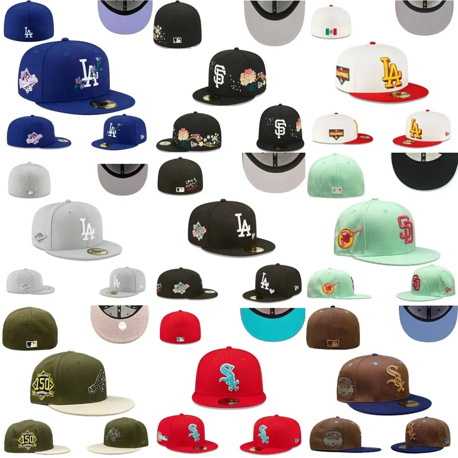 New Era 59FIFTY MLB Los Angeles Dodgers Floral Blue Cap — listing photograph
