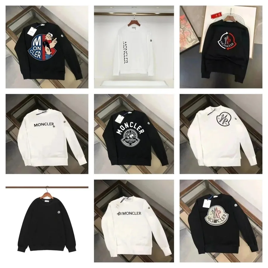 Moncler Popeye Graphic Sweatshirt Black with Americana Patch — listing photograph
