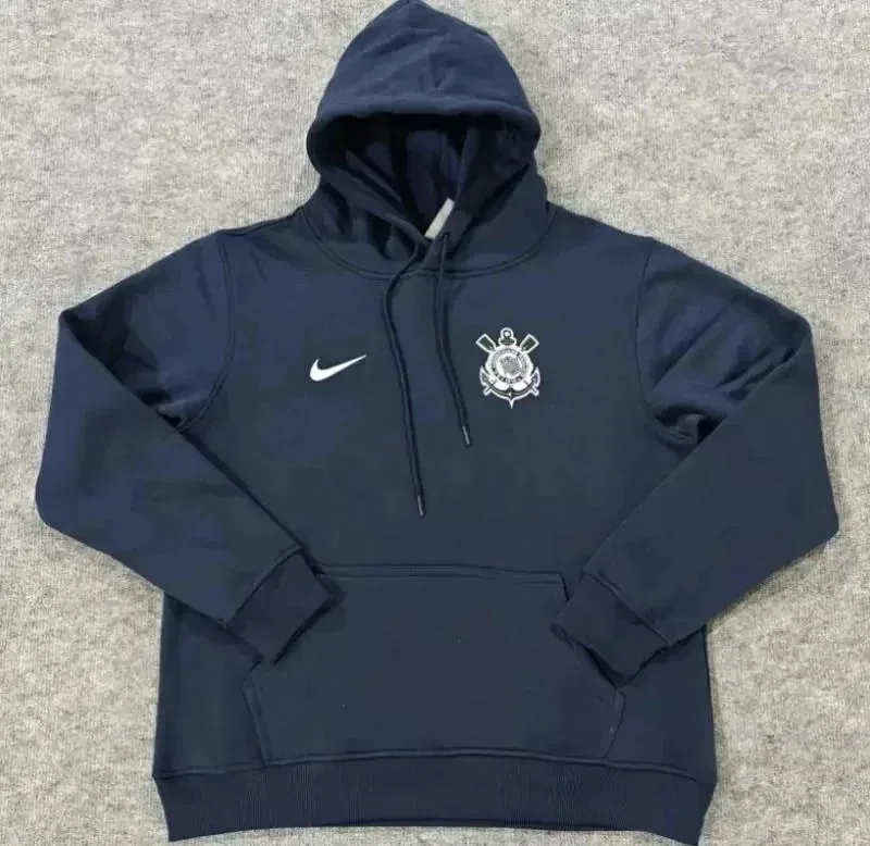 Nike Corinthians Club Hoodie - Navy Blue with White Logo — listing photograph