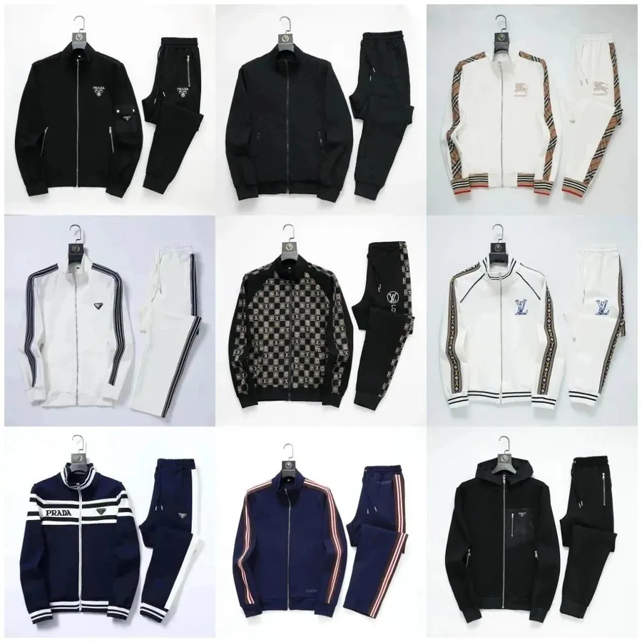 Louis Vuitton Monogram Checkered Track Jacket and Pants Set — listing photograph