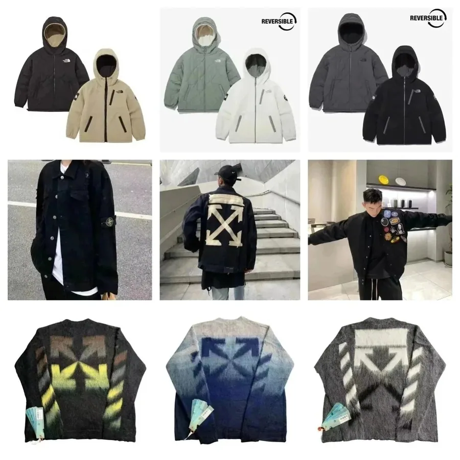 The North Face Reversible Puffer Jacket - Black/Tan — listing photograph