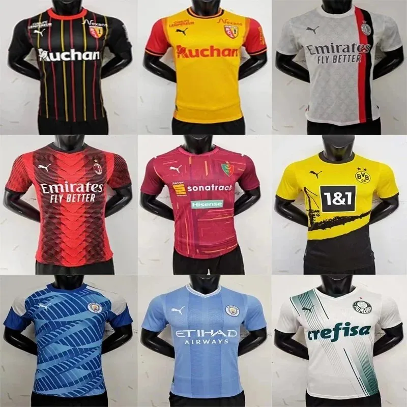 Puma AC Milan 2023-24 Home Jersey Red-Black Gradient Pattern — listing photograph