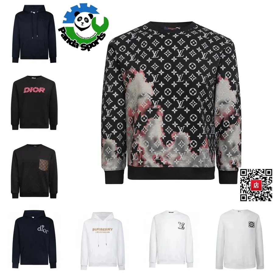 Louis Vuitton Monogram Cloud Print Crewneck Sweater Black — listing photograph