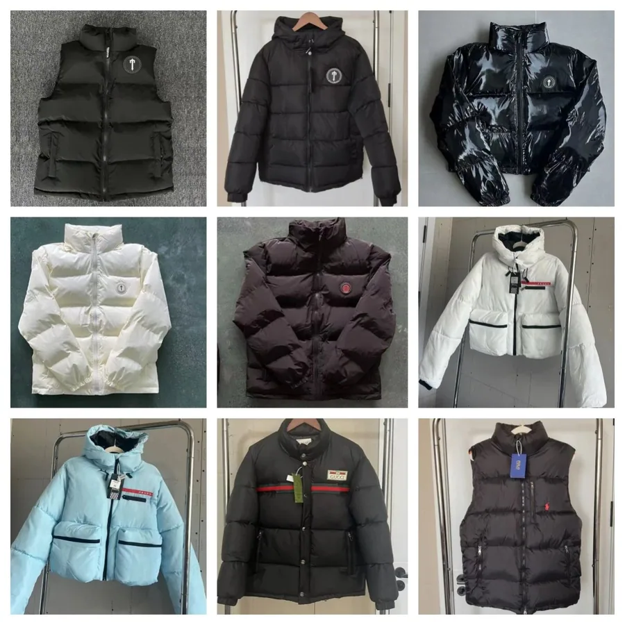 Thom Browne Black Puffer Vest with Signature Logo Patch — listing photograph