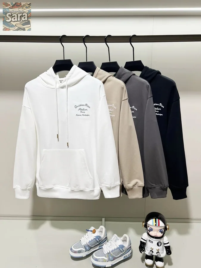 Dior Atelier Paris Embroidered Hoodie - White — listing photograph