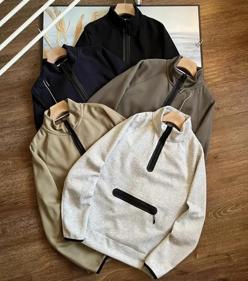 Lululemon Define Half-Zip Pullover - Heathered Gray with Black Zip Pocket — listing photograph
